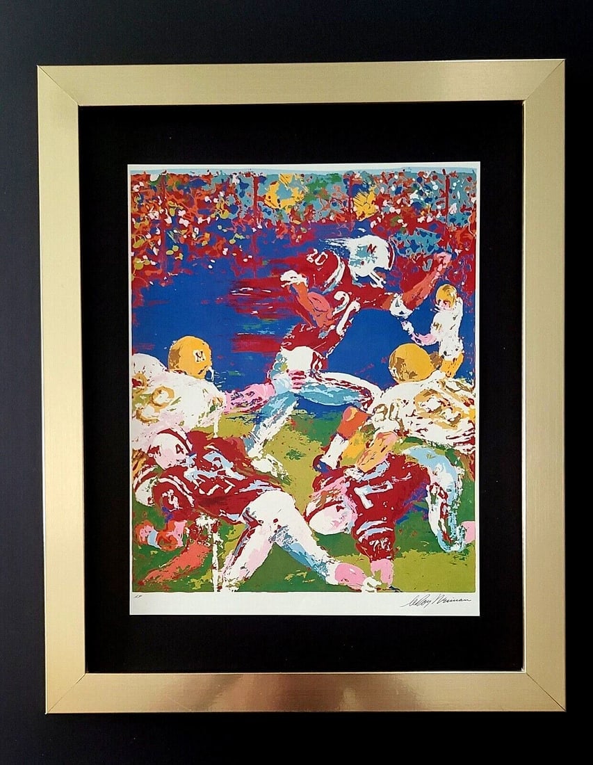 LEROY NEIMAN + NEBRASKA SUITE + CIRCA 1990'S + SIGNED PRINT FRAMED: We have for Sale this LEROY NEIMAN AWESOME 1990'S PRINT ON PAPER " NEBRASKA SUITE" SIGNED ON THE PLATE FULL OF COLOR PRINT SIZE OF THE PRINT: 10 X 8 in FRAME COVERS AN AREA OF 15 X 11 in MOUNTED AND