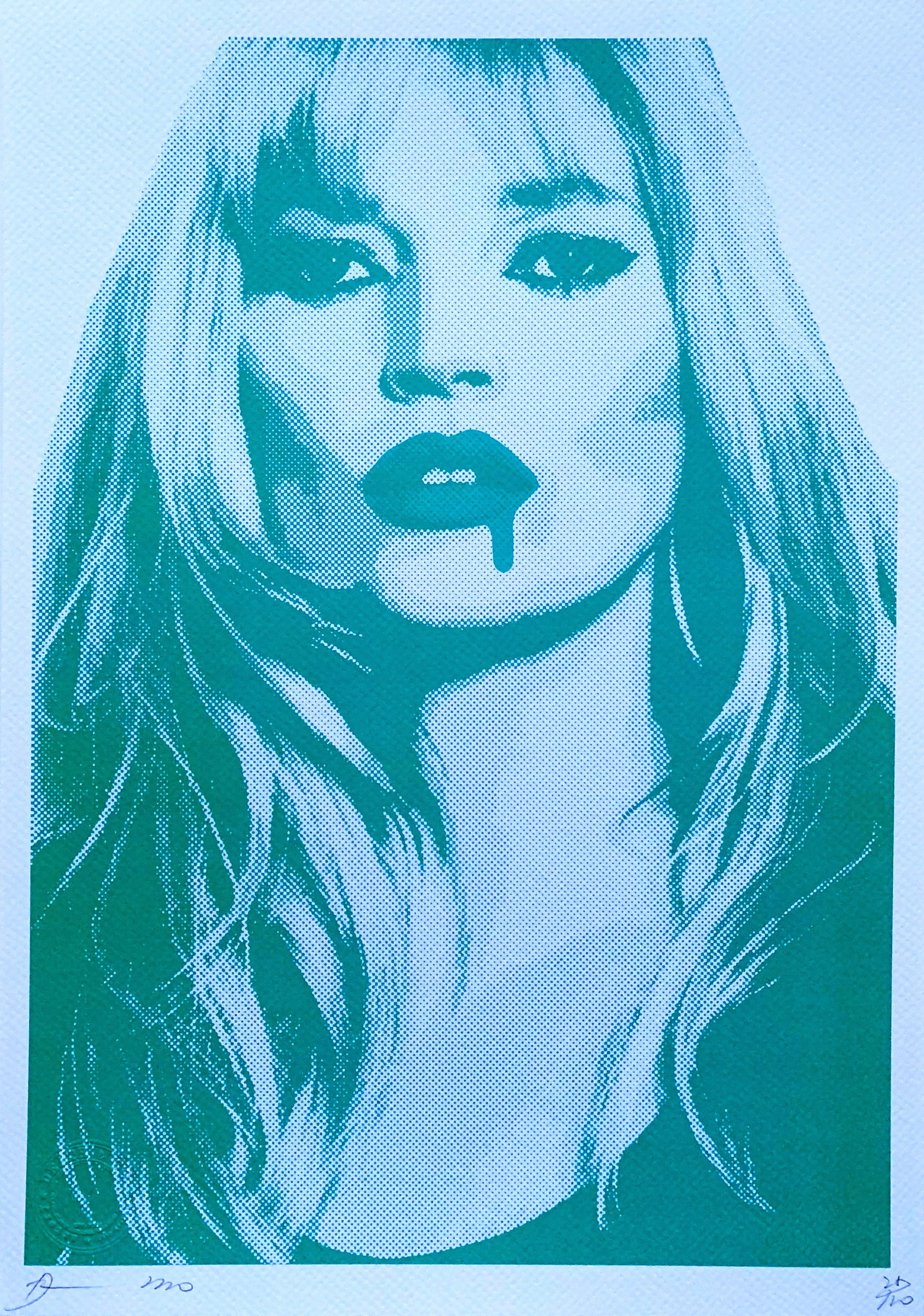 Death NYC Kate Moss: Title:Death NYC Kate Moss Date/Period21st Century Materials:Giclee on Fine art 300 gsm paper Size:17 3/4 x 12 1/2 inches Description:Artist: Death NYC, limited edition giclee on paper, out of