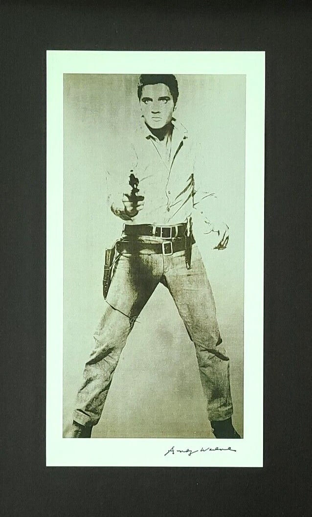 Andy Warhol | Vintage 1984 " ELVIS PRESLEY " Print Signed | Mounted and Framed - 2