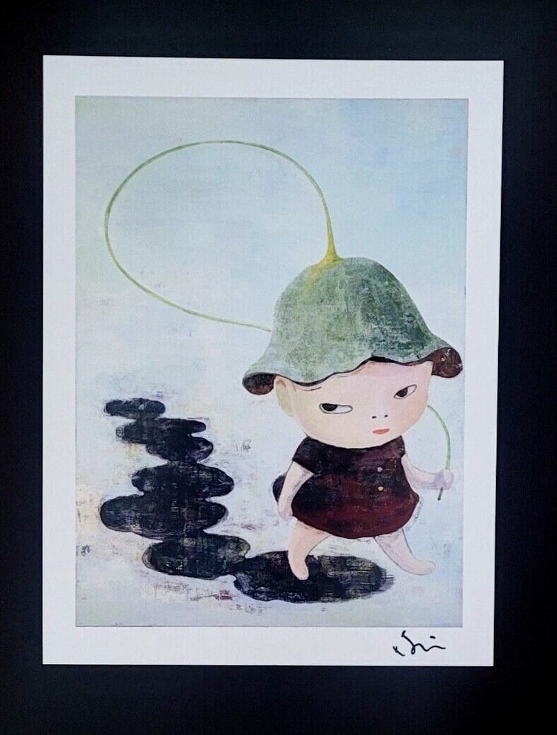 YOSHITOMO NARA | BEAUTIFUL PRINT FROM JAPAN | SIGNED MOUNTED AND FRAMED 14X11IN. - 2