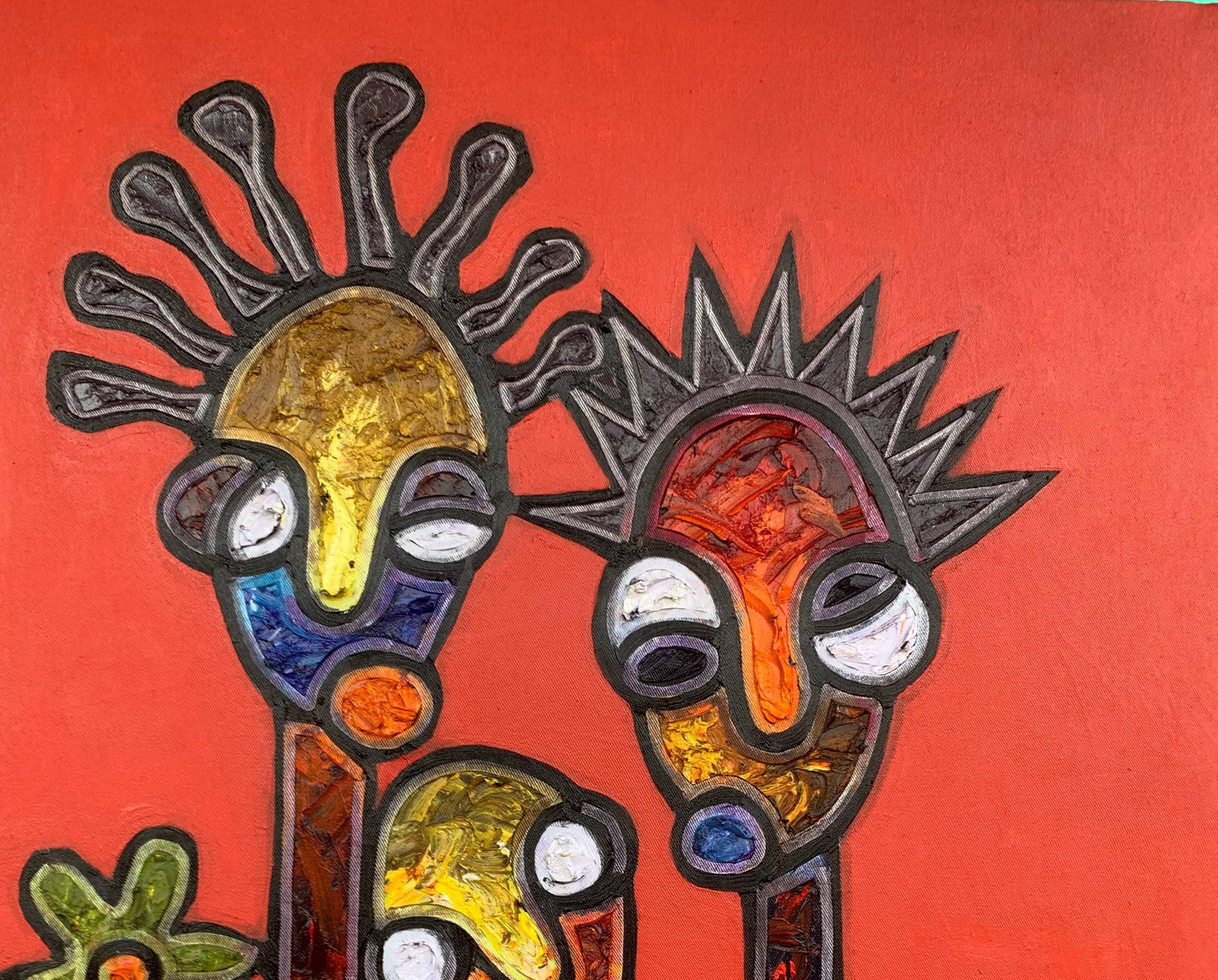 Abiodun Nafiu Azeez, Sisters in the Garden, 2022 - 9