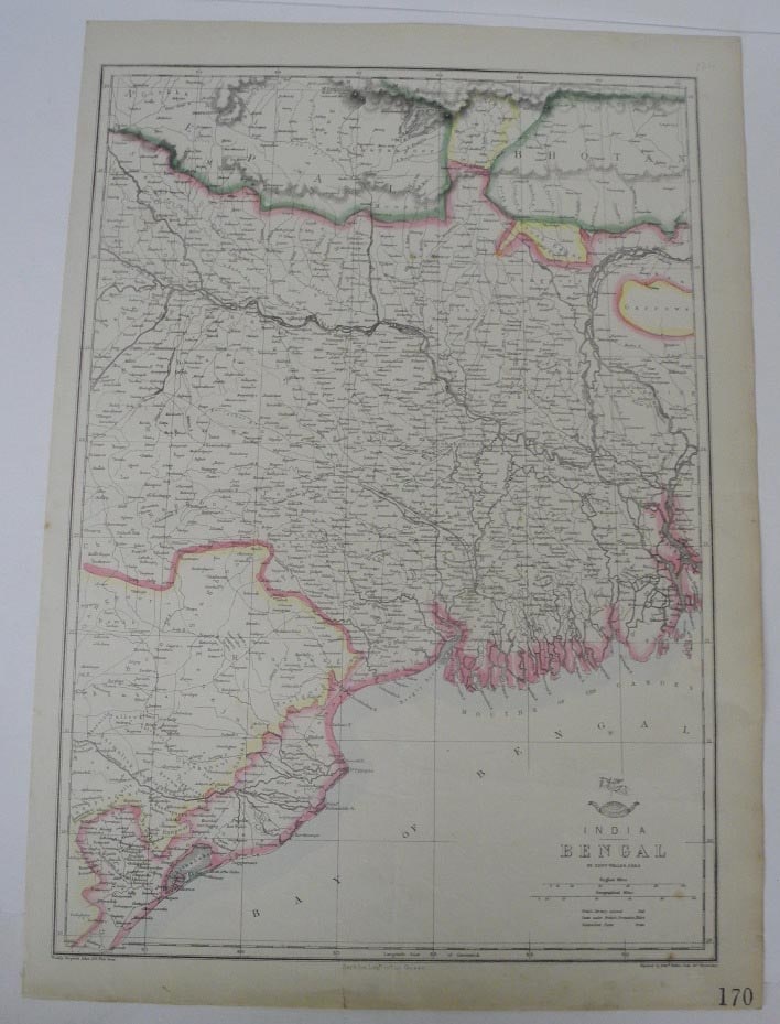 India Bengal: Publication Date:c1865 Title:India Bengal,li>Cartographer:WELLER, EDWARD Publisher:WEEKLY DISPATCH Brief Description:"By Edwd. Weller, F.R.G.S." Large inset of The island of Ceylon. Small tear in