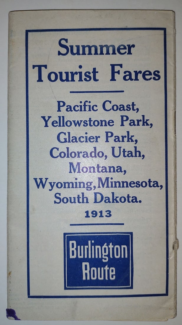 Burlington...: Publication Date:1913 Title:Burlington...,li>Cartographer:POOLE BROS. Publisher:CHICAGO, BURLINGTON & QUINCY RY. Brief Description:"Four through trains daily to Puget Sound and Portland. 72 hours