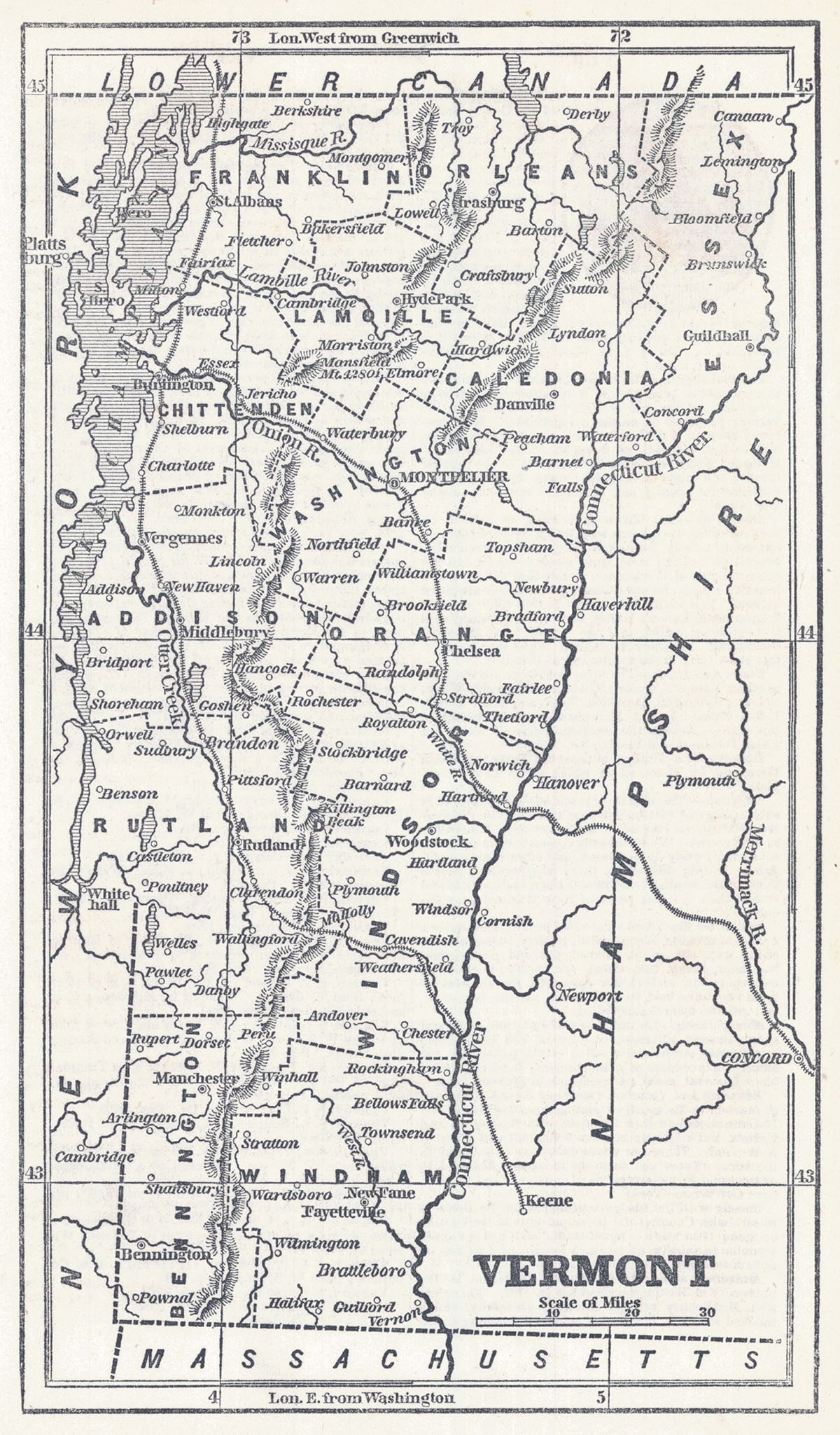Vermont: Publication Date:1853 Title:Vermont,li>Cartographer:PHELPS, FANNING & CO. Publisher:PHELPS, FANNING & CO. Brief Description:State map from: "Fanning's illustrated gazetteer of the United States...
