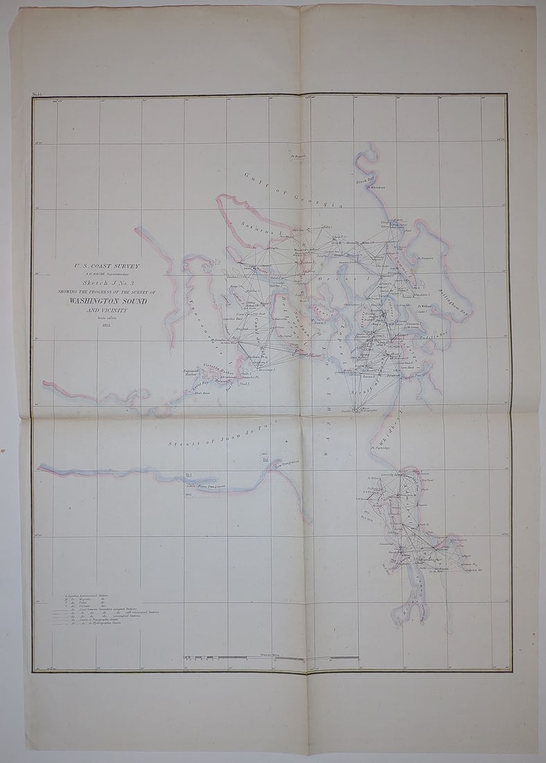 Sketch J. No. 3 Showing the Progress of the Survey of Washington Sound and Vicinity (1 of 1)