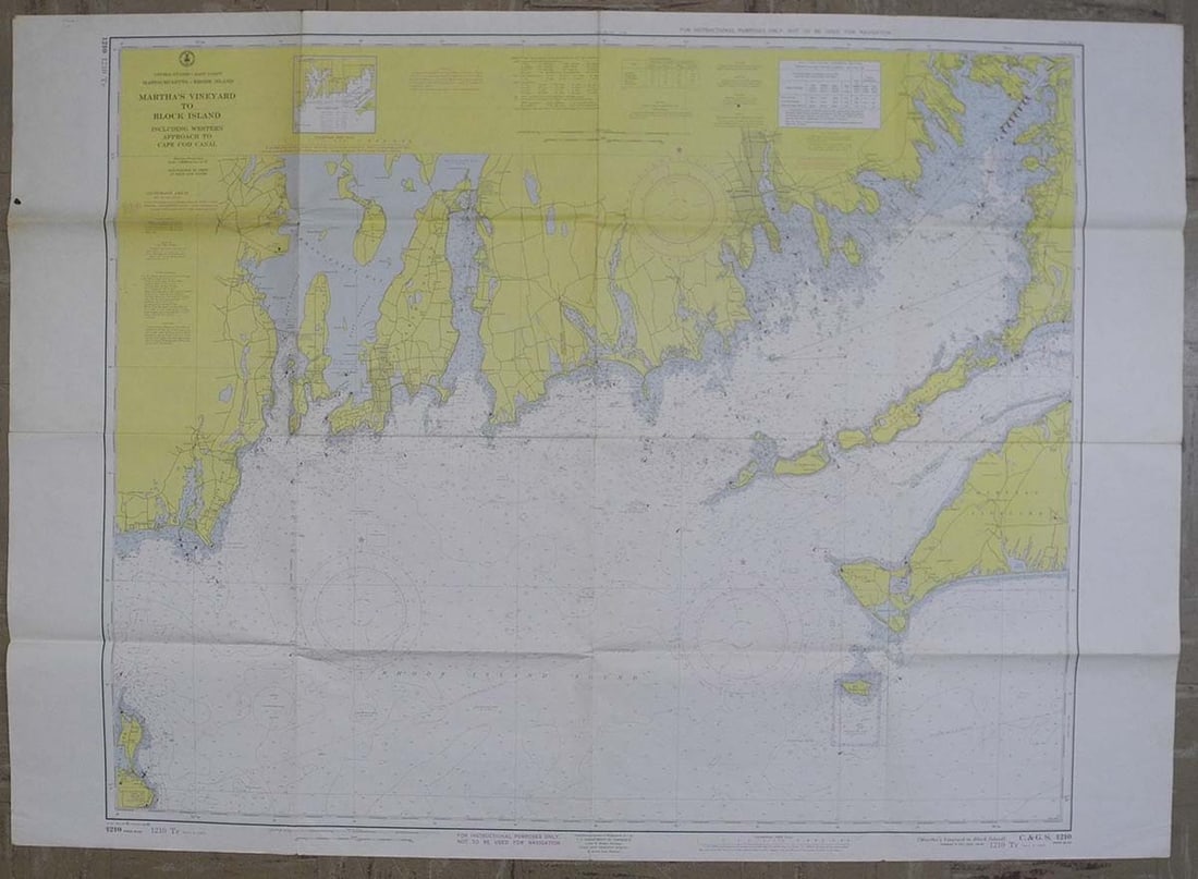 United States - East Coast Martha's Vineyard to Block Island Including Approaches to Cape Cod Canal: Publication Date:23109 Title:United States - East Coast Martha's Vineyard to Block Island Including Approaches to Cape Cod Canal,li>Cartographer:U.S. COAST AND GEODETIC SURVEY Publisher:U.S.C.S. Brief