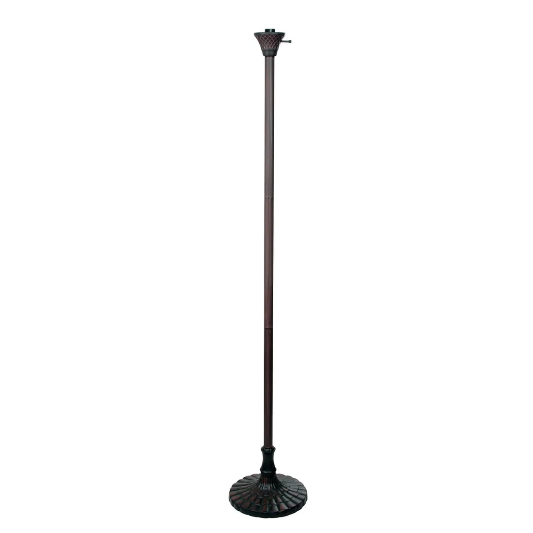 69.49" Stained Glass Dragonfly Torchiere Floor Lamp - 4