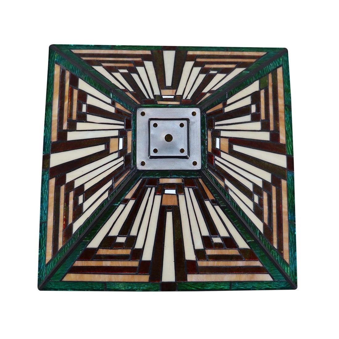 22.91" 3 light Stained Glass Mission Table Lamp - 3