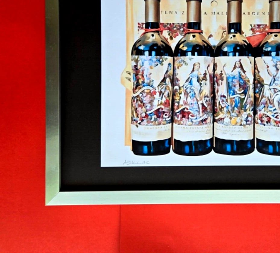 ALEXANDER DULAC | CATENA ZAPATA MALBEC Hand Signed Print Edof10 | COA - 4