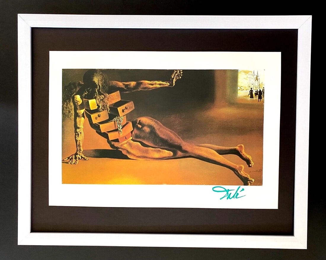 SALVADOR DALI | Vintage 1970 Signed | Framed Offset Lithograph | New Frame (1 of 2)
