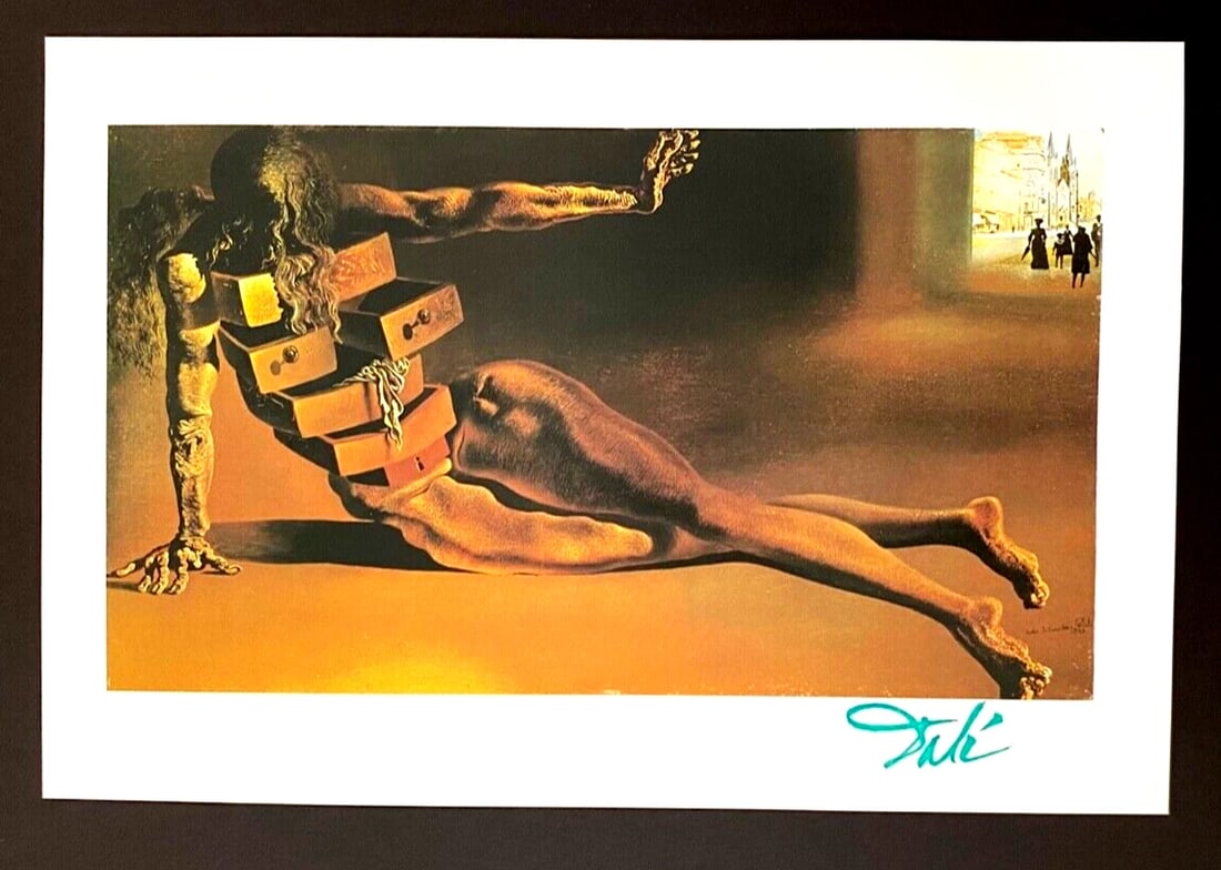 SALVADOR DALI | Vintage 1970 Signed | Framed Offset Lithograph | New Frame - 2