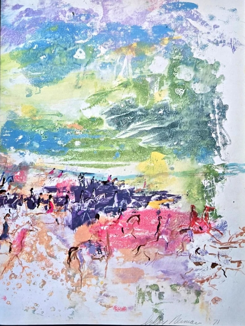 LeRoy Neiman "The English Hunt" Signed Pop Art Print Framed - 2