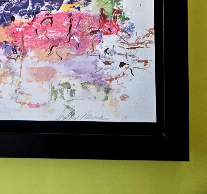LeRoy Neiman "The English Hunt" Signed Pop Art Print Framed - 3