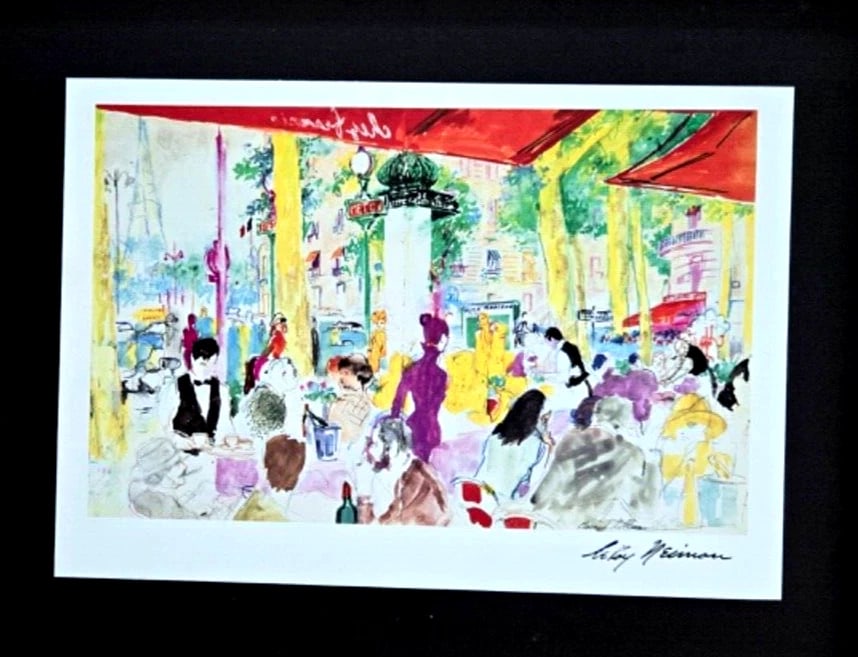 LeRoy Neiman PARIS FRANCE Signed Pop Art Mounted & Framed | New 14X11in. - 2