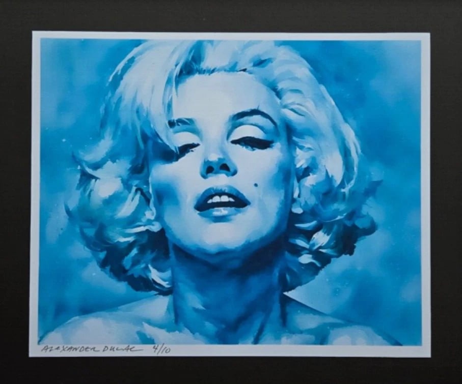 ALEXANDER DULAC | MARILYN MONROE Hand Signed Authentic Print Edition of 10 COA - 2