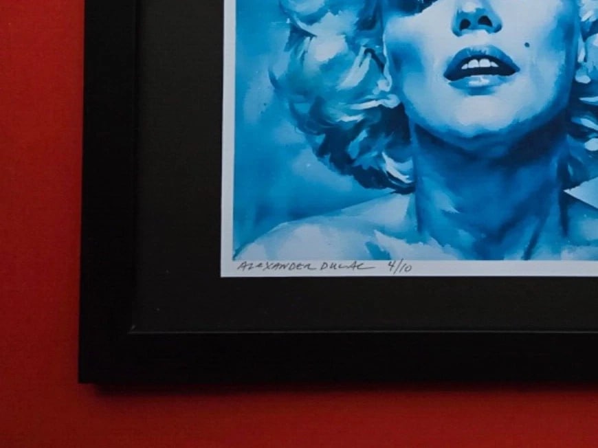 ALEXANDER DULAC | MARILYN MONROE Hand Signed Authentic Print Edition of 10 COA - 3