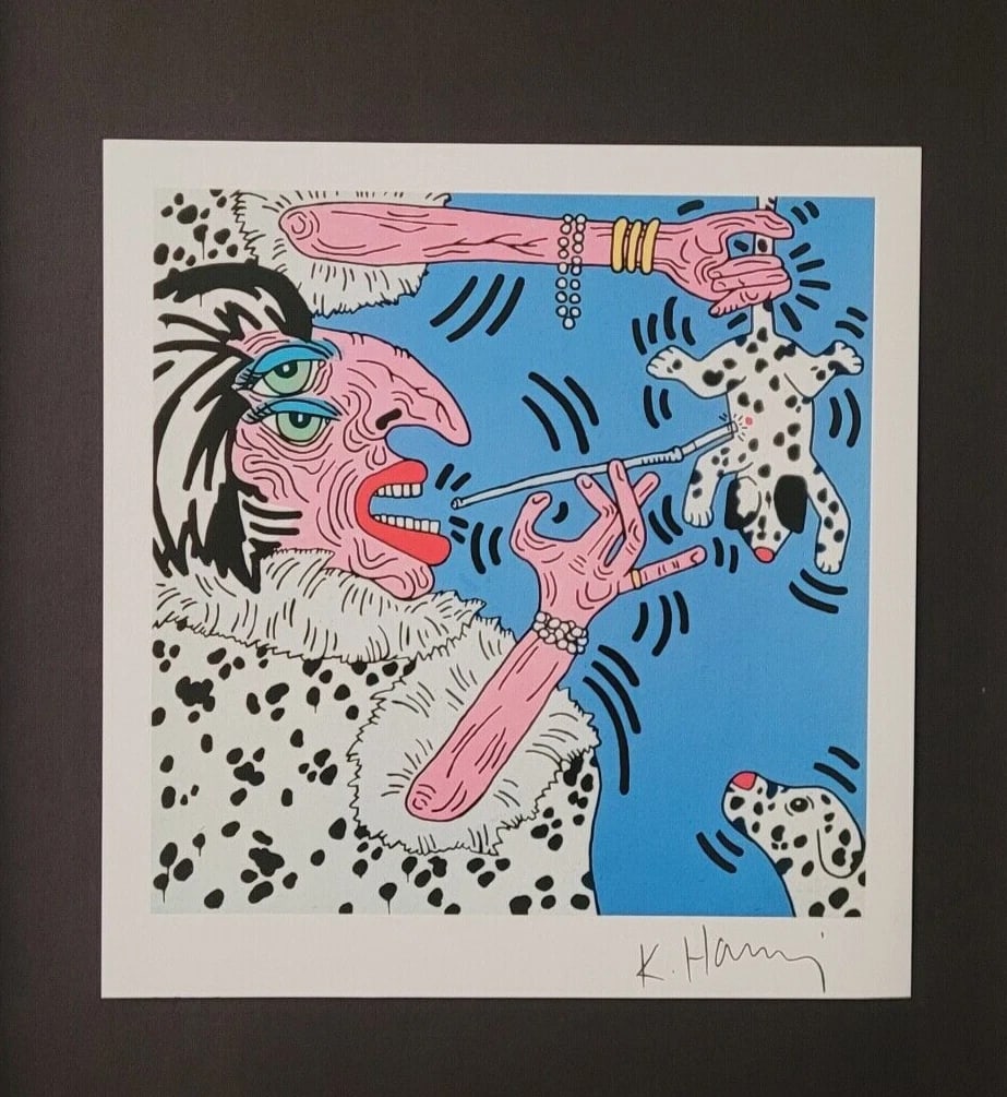 Keith Haring | Vintage Print Signed | Mounted & Framed in Silver - 2