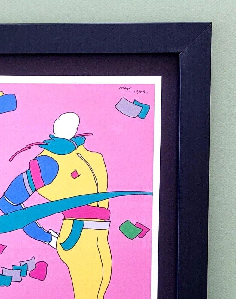 Peter Max | Vintage Print Signed | Pop Art | New Frame - 2