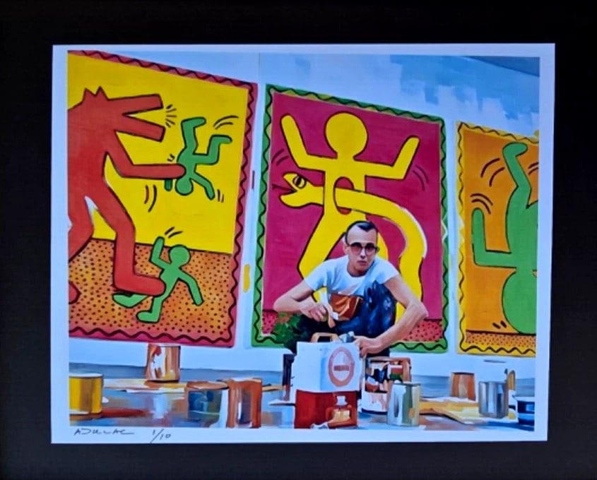 ALEXANDER DULAC | KEITH HARING Hand Signed Authentic Print Edition of 10 | COA - 3