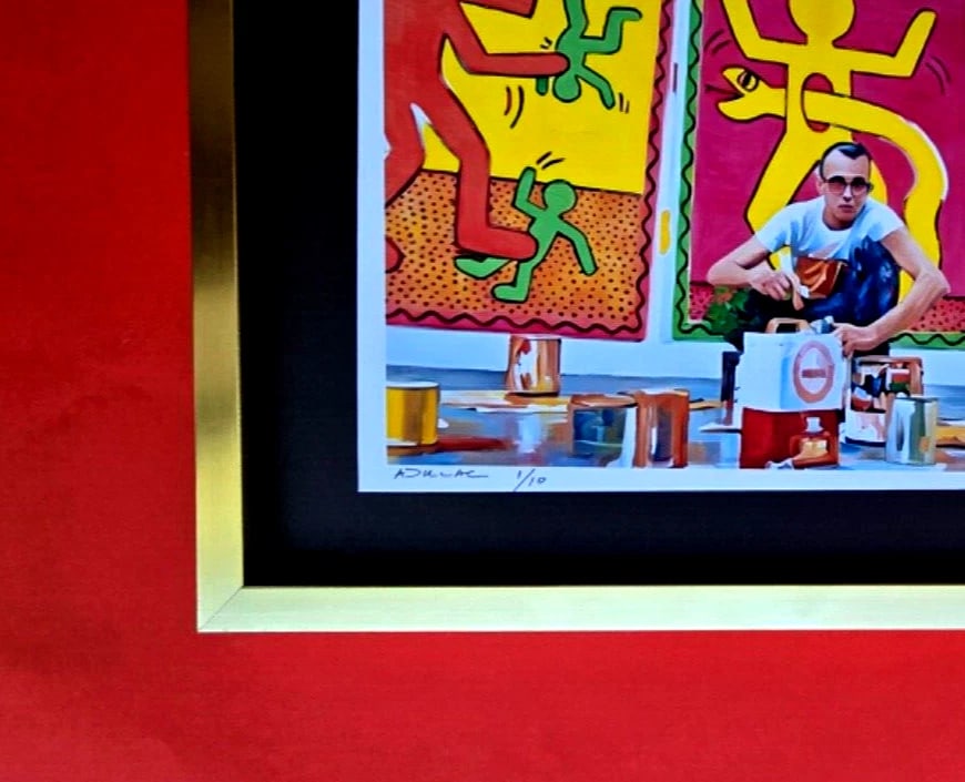 ALEXANDER DULAC | KEITH HARING Hand Signed Authentic Print Edition of 10 | COA - 4