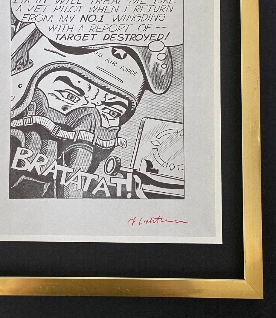 Roy Lichtenstein | Vintage 1970 Signed | Mounted & Framed Offset Lithograph - 3