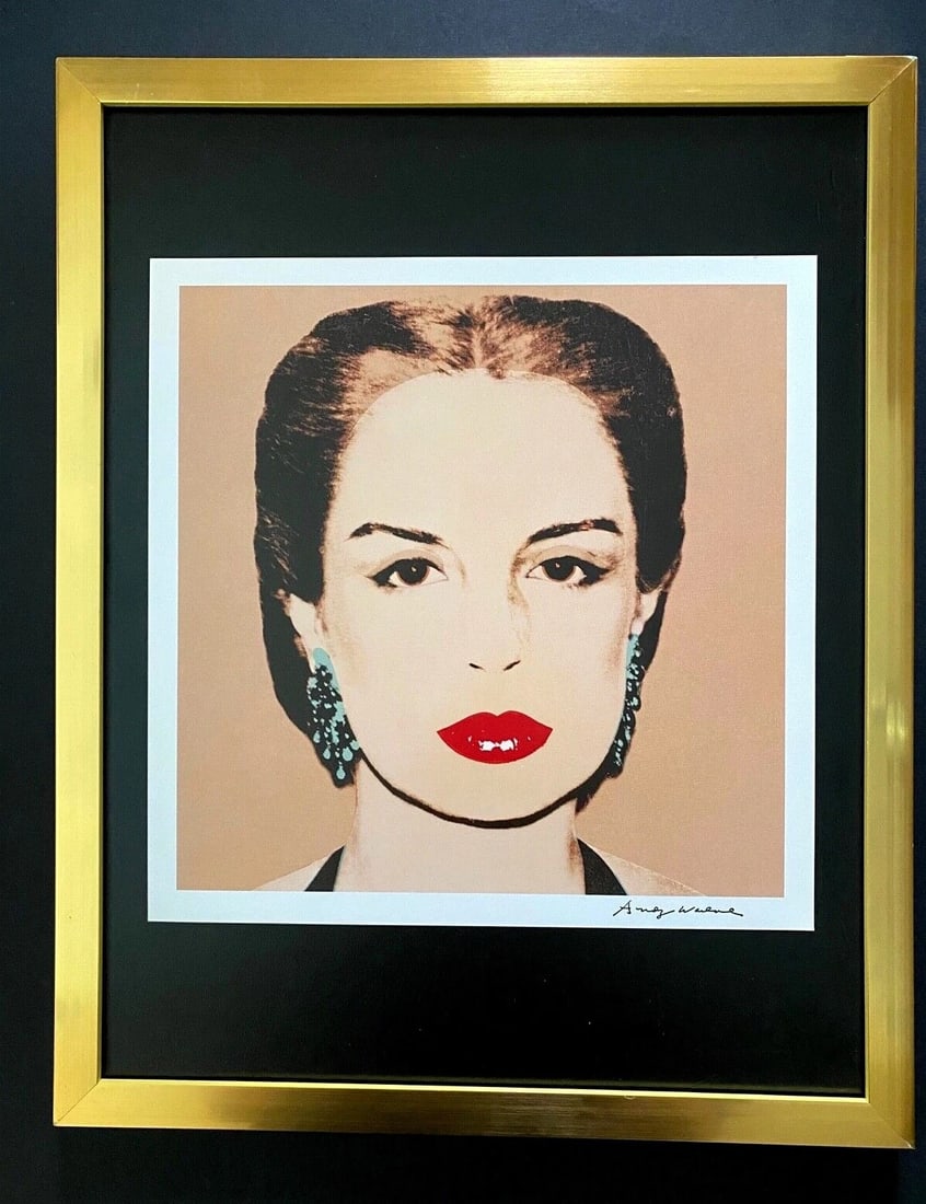 Andy Warhol | Vintage 1984 Carolina Herrera Print Signed | Mounted and Framed: Up for Auction this Beautiful and Scarce Vintage 1984 Offset Lithograph after Andy Warhol " Carolina Herrera " Facsimile Signature in ink Art Print is about 9 X 9 in. This piece is mounted on a 11 x 1