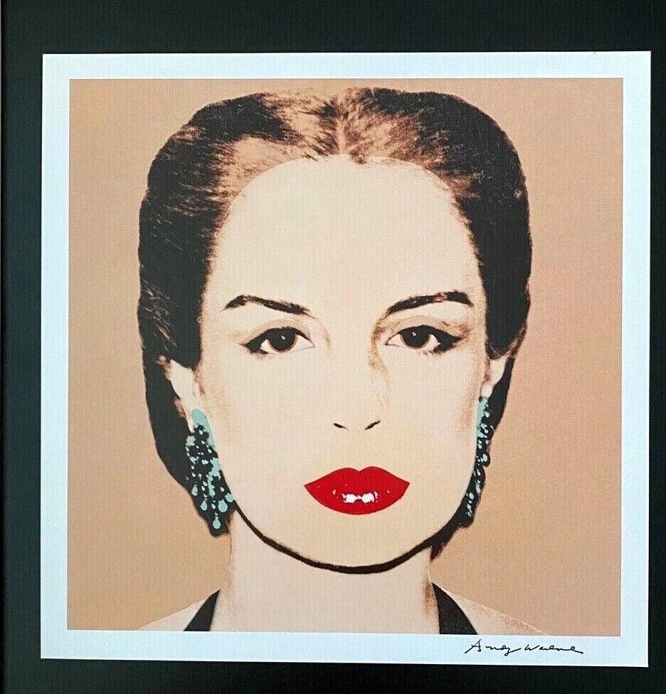 Andy Warhol | Vintage 1984 Carolina Herrera Print Signed | Mounted and Framed - 2