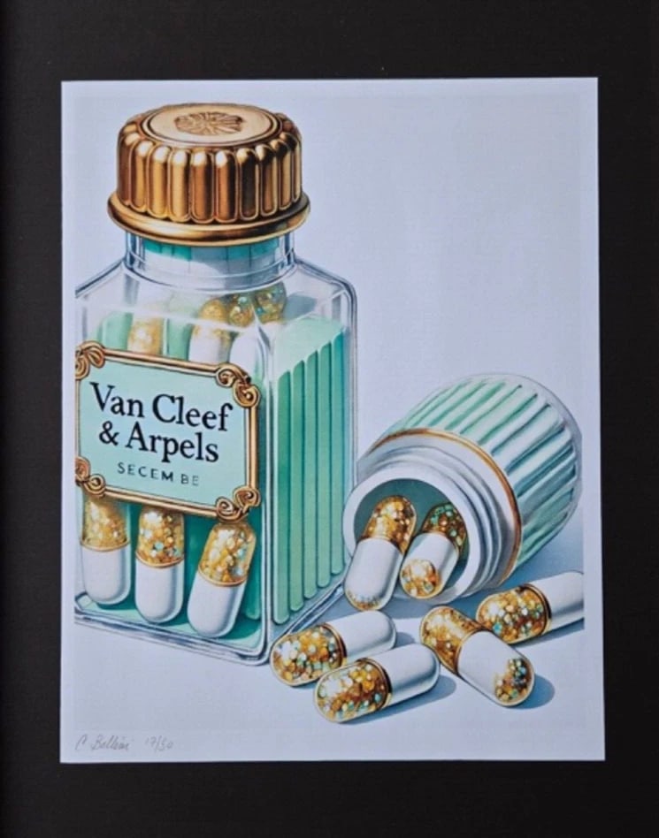 Chiara Bellini + " Luxury Comfort Pills" Original Hand Signed Print Only 50 COA - 3