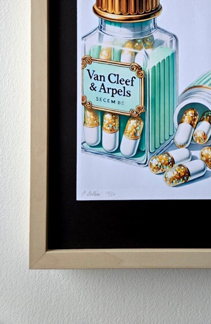 Chiara Bellini + " Luxury Comfort Pills" Original Hand Signed Print Only 50 COA - 4