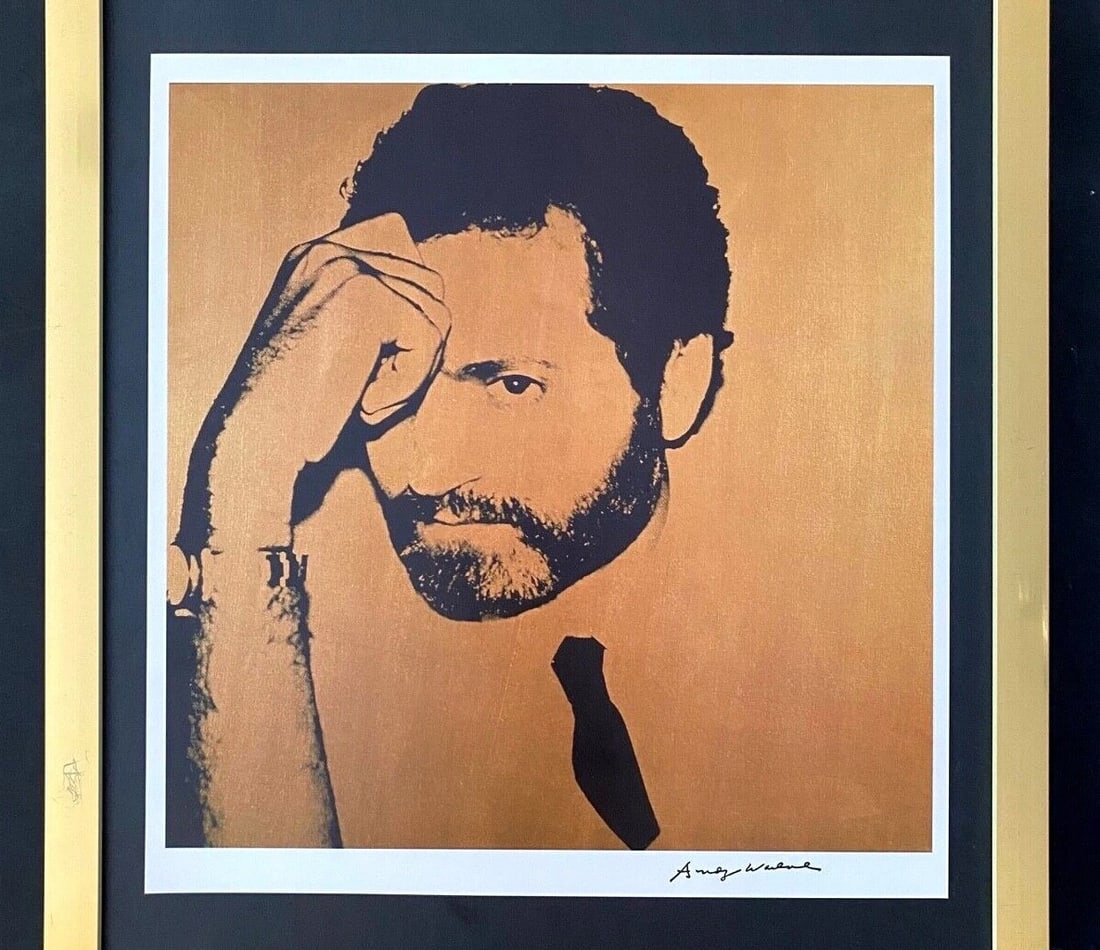 ANDY WARHOL x GIANNI VERSACE ICONIC VINTAGE PRINT – SIGNED MOUNTED & FRAMED! - 2