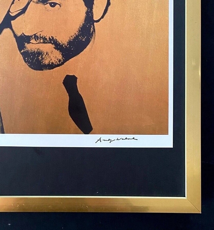 ANDY WARHOL x GIANNI VERSACE ICONIC VINTAGE PRINT – SIGNED MOUNTED & FRAMED! - 3