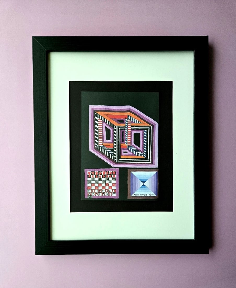 Pedro Friedeberg – “THE PARADOX BOX?? | Surrealist Whismical Signed Print
