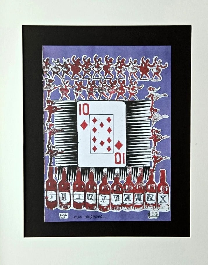 Pedro Friedeberg – “ TOTEMIC WOMEN ?? | Surrealist Symbolic Signed Print - 2