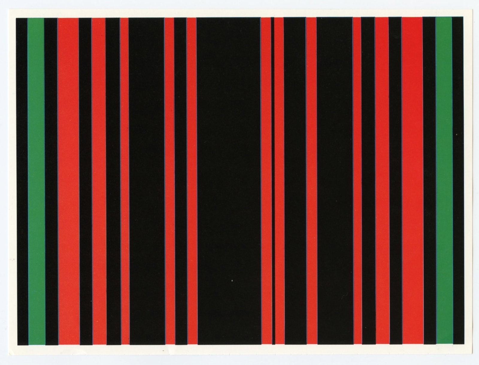 Gunter Fruhtrunk lithograph, 1970: Medium: lithograph (after the serigraph). Printed in Germany in 1970 in an edition of 150 for a scarce Galerie der Spiegel catalogue. Size: 5 7/8 x 7 7/8 inches (150 x 200 mm). Not signed. Condition: