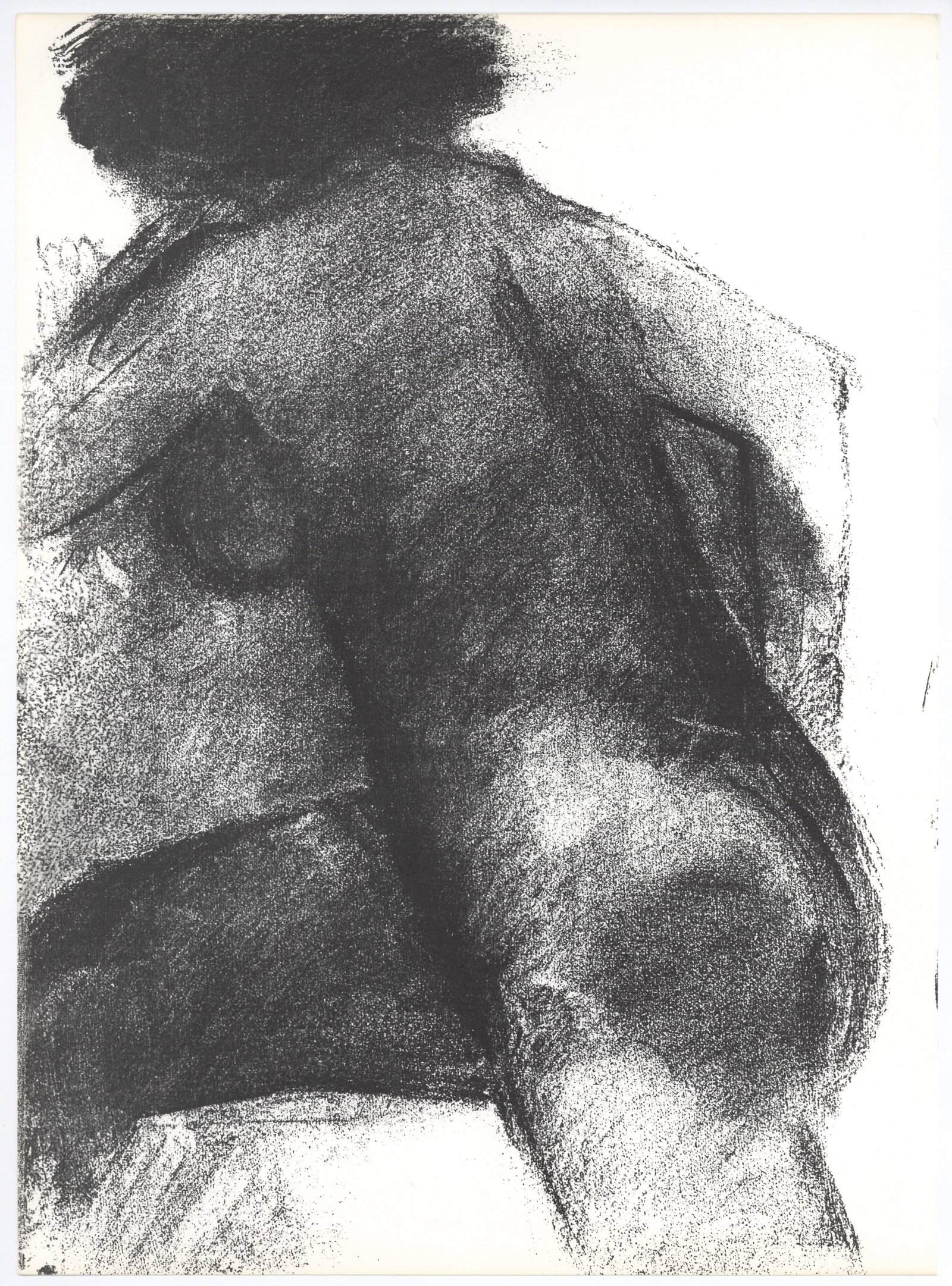 Claude Garache original lithograph, 1982: Medium: original lithograph. Printed in 1982 for the art revue Derriere le Miroir (issue number 250, dedicated in homage to Aime and Marguerite Maeght) and published in Paris by the Maeght atelier. Si