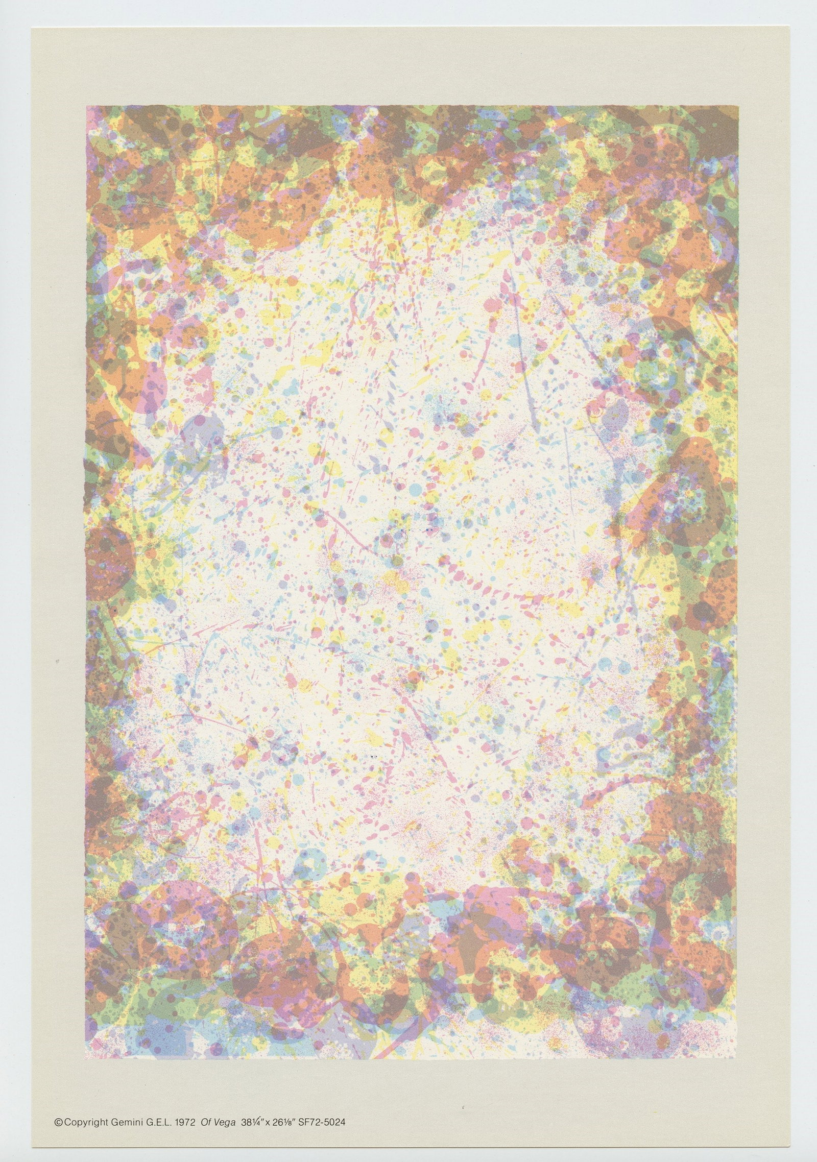 Sam Francis "Of Vega" 1972 (1 of 1)