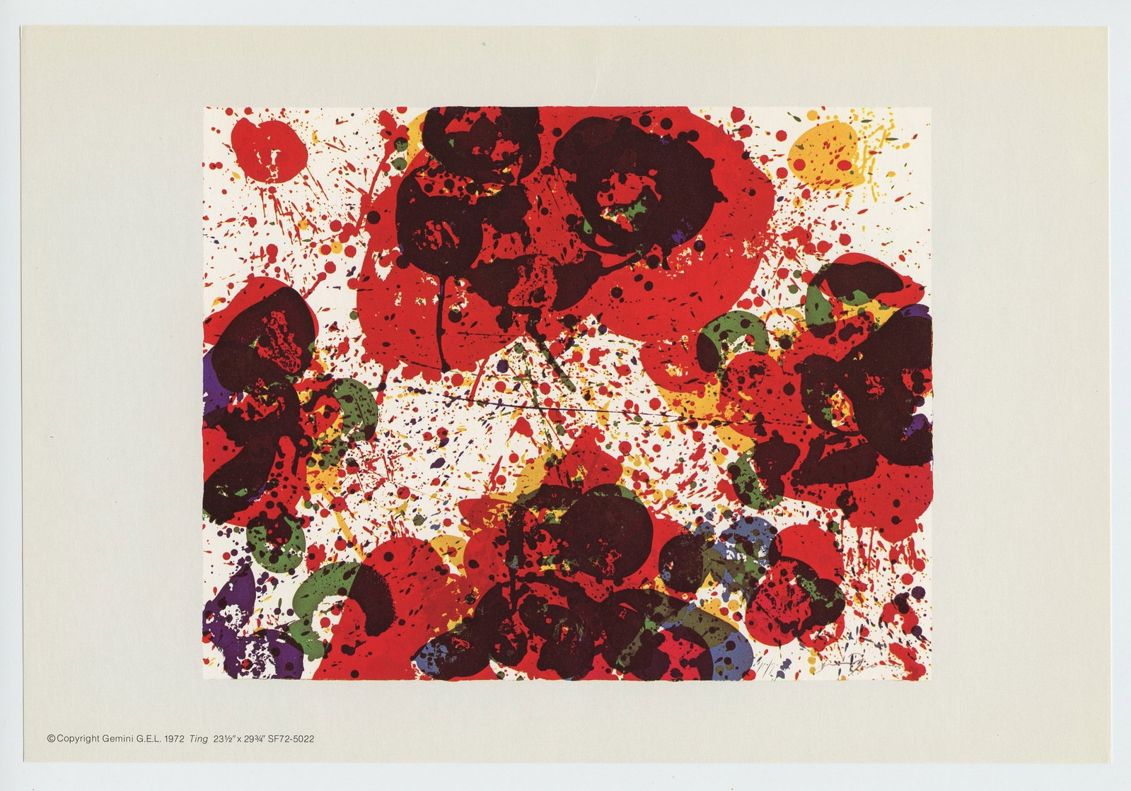 Sam Francis "Ting" 1972 (1 of 1)