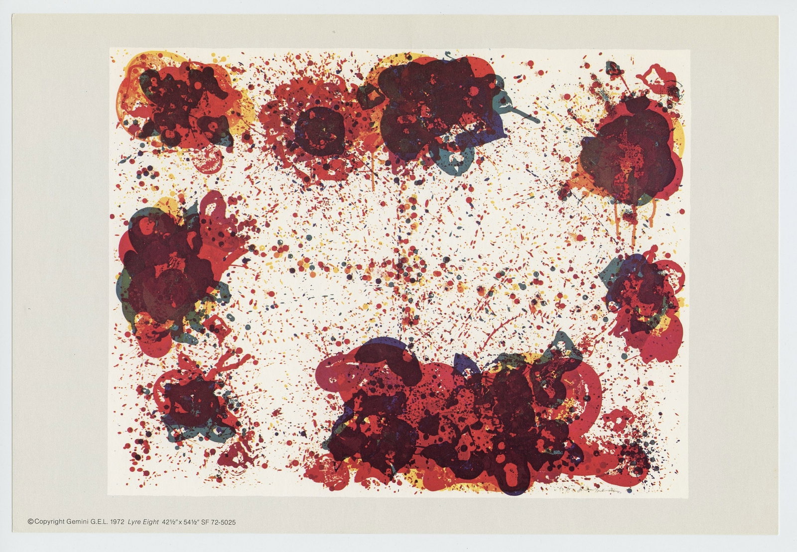 Sam Francis "Lyre Eight" 1972 (1 of 1)