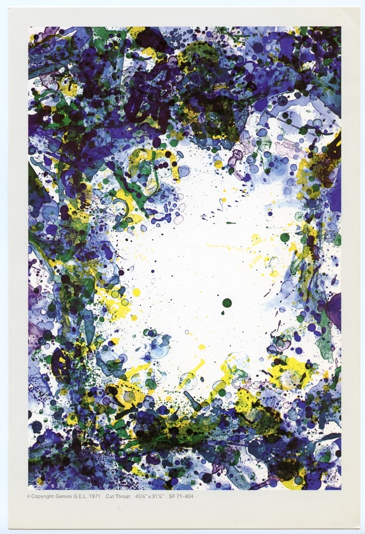 Sam Francis "Cut Throat" 1971 (1 of 1)