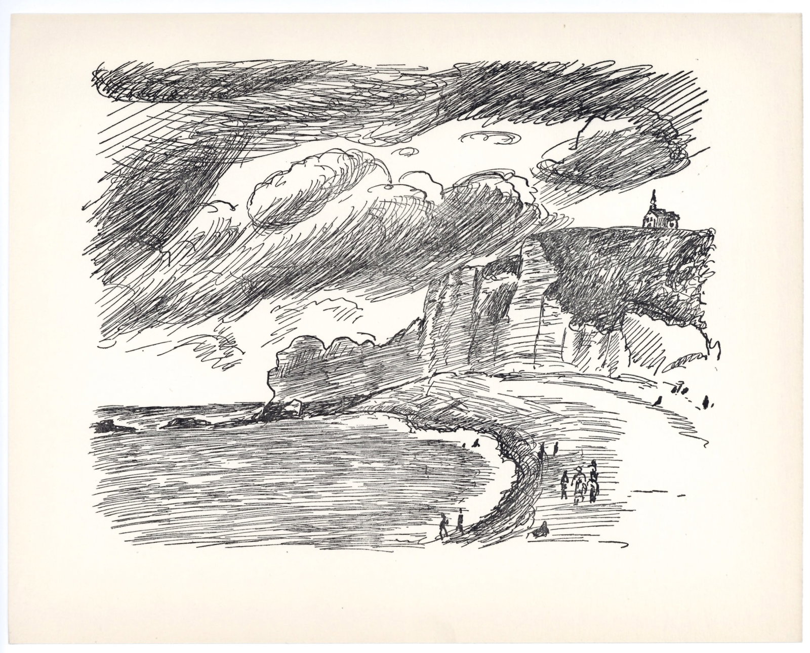 Henri Matisse (Paysage) 1929: Medium: collotype (after the drawing). Printed in 1929 and published in Paris by Editions Chroniques du Jour in an edition of 650. Size: 8 3/4 x 11 inches (220 x 275 mm). Not signed. Condition: there 