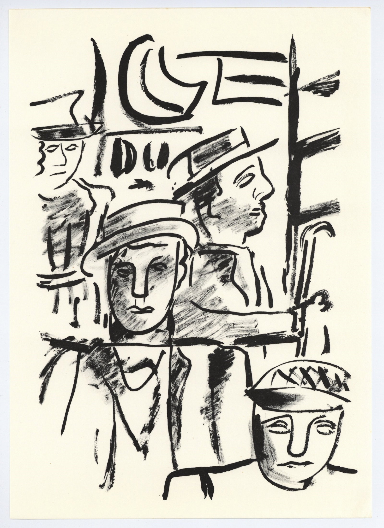 Fernand Leger "Mes Voyages": Medium: offset lithograph (after the original). Printed on Velin bouffant paper from the Papeteries de Hauteville and published by Edito-Service Geneve in 1980. This reproduces one of the original
