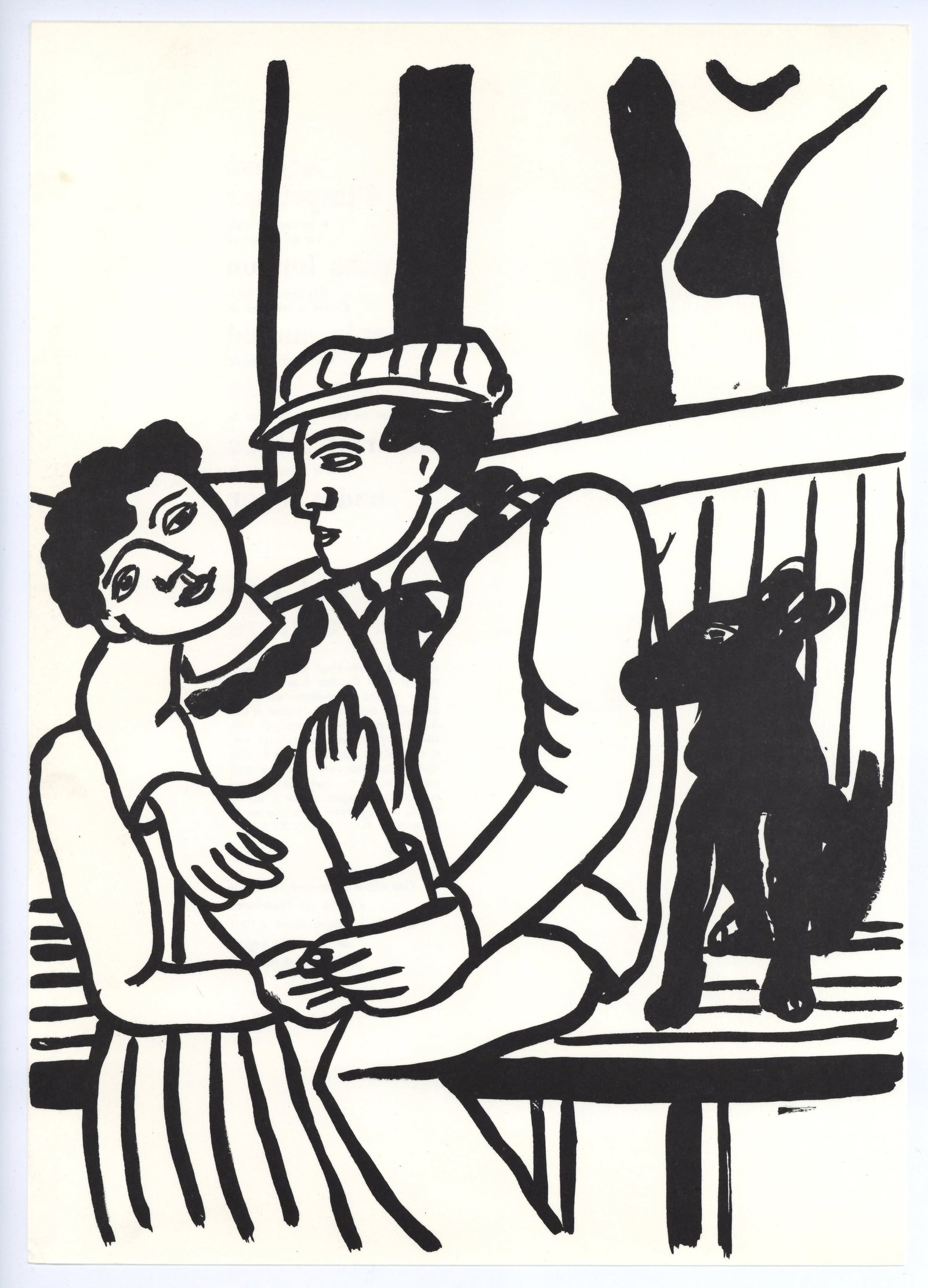 Fernand Leger "Mes Voyages": Medium: offset lithograph (after the original). Printed on Velin bouffant paper from the Papeteries de Hauteville and published by Edito-Service Geneve in 1980. This reproduces one of the original