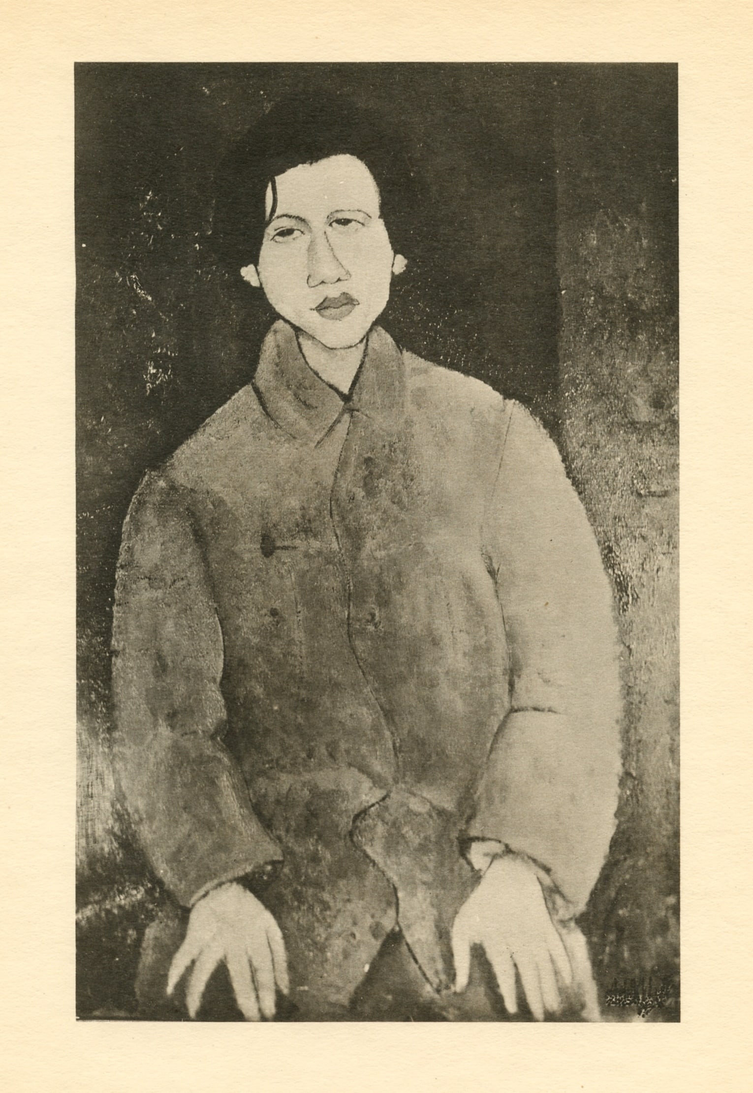 Amedeo Modigliani "Le peintre Soutine": Medium: collotype (after the painting). Printed in 1926 at the Leon Marotte atelier and published in an edition of 1000 by Editions des Quatre Chemins. Image size: 8 x 5 inches (206 x 130 mm). Sheet s