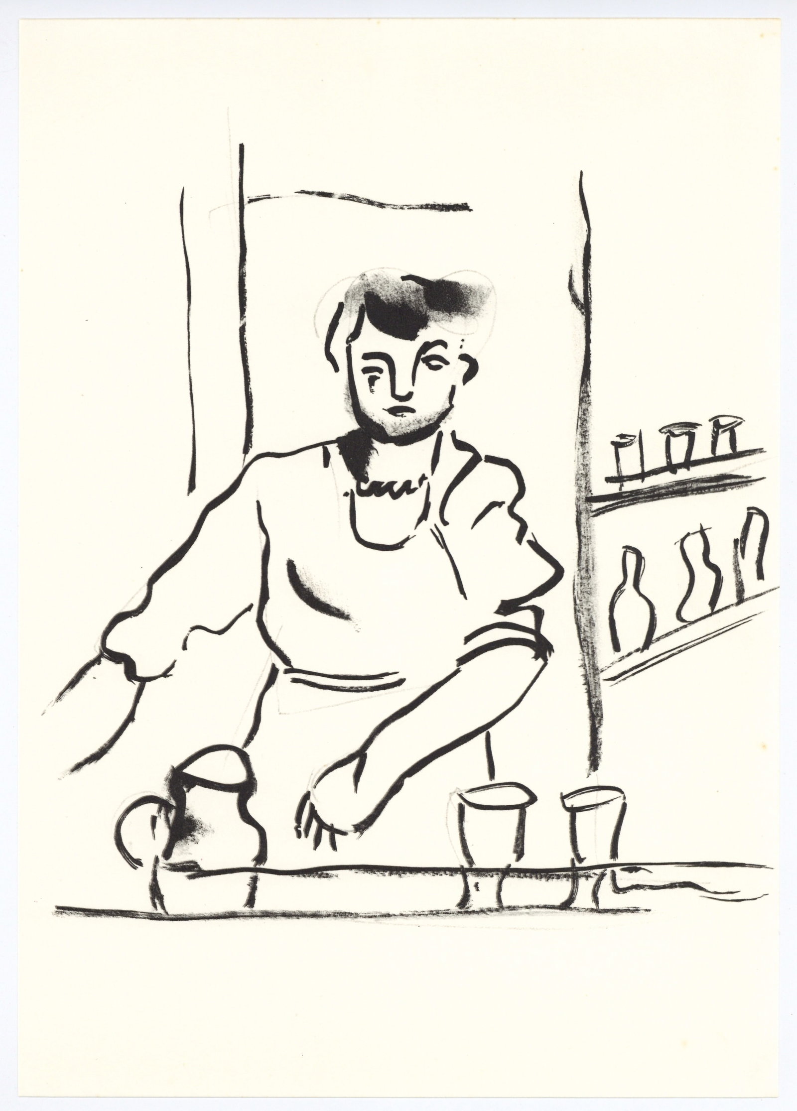 Fernand Leger "Mes Voyages": Medium: offset lithograph (after the original). Printed on Velin bouffant paper from the Papeteries de Hauteville and published by Edito-Service Geneve in 1980. This reproduces one of the original