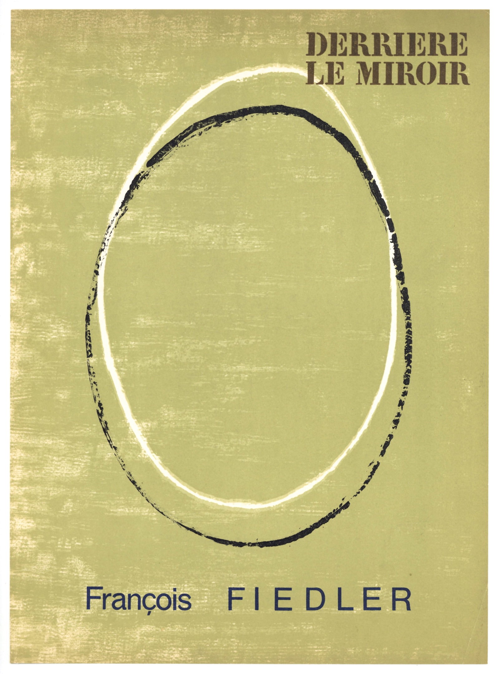 Francois Fiedler original lithograph, 1967: Medium: original lithograph. Printed for the front cover of the art revue Derriere le Miroir in 1967, and published in Paris by the Maeght atelier. Size: 14 3/4 x 10 7/8 inches (375 x 274 mm). Please 