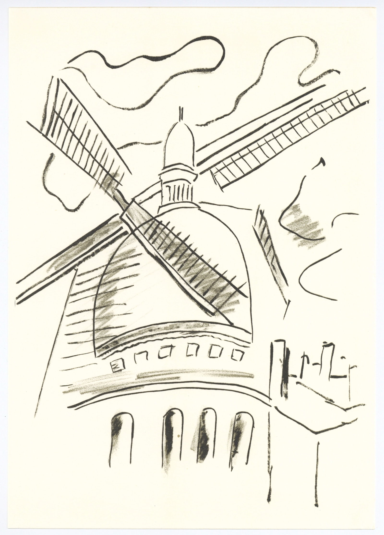 Fernand Leger "Mes Voyages": Medium: offset lithograph (after the original). Printed on Velin bouffant paper from the Papeteries de Hauteville and published by Edito-Service Geneve in 1980. This reproduces one of the original