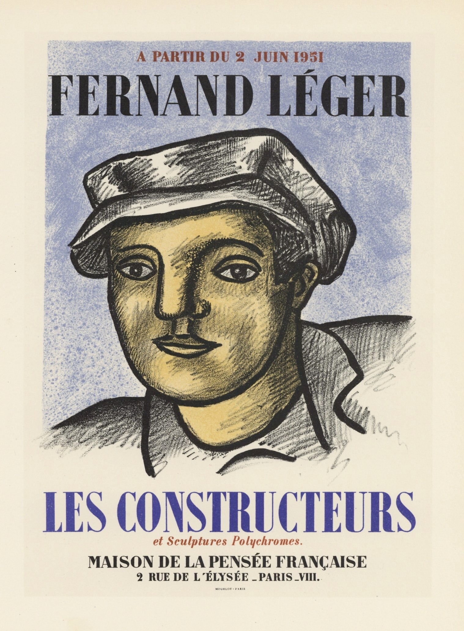 Fernand Leger lithograph poster "Les Constructeurs" (1 of 1)