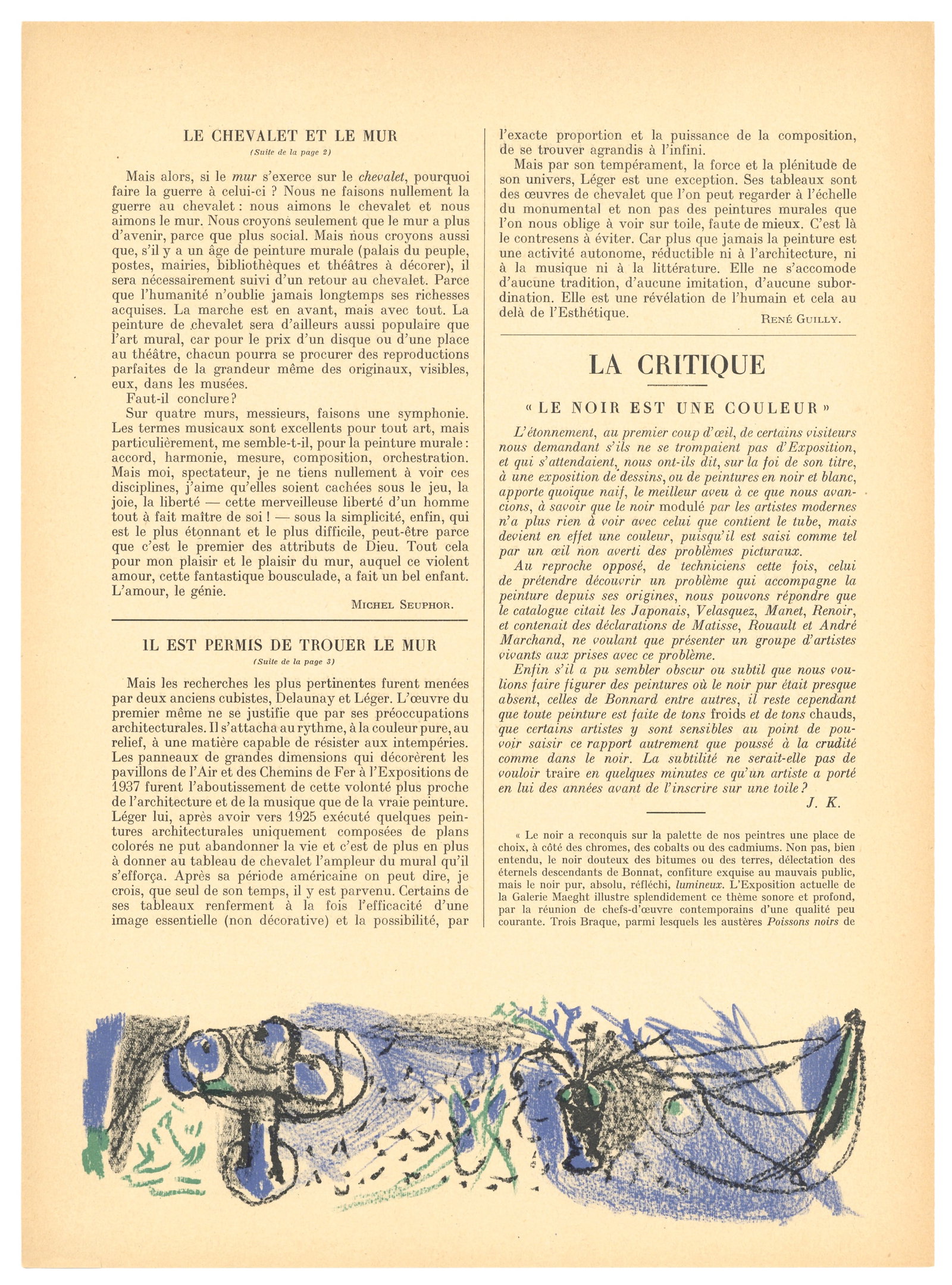 Andre Marchand original lithograph, 1947 - 2