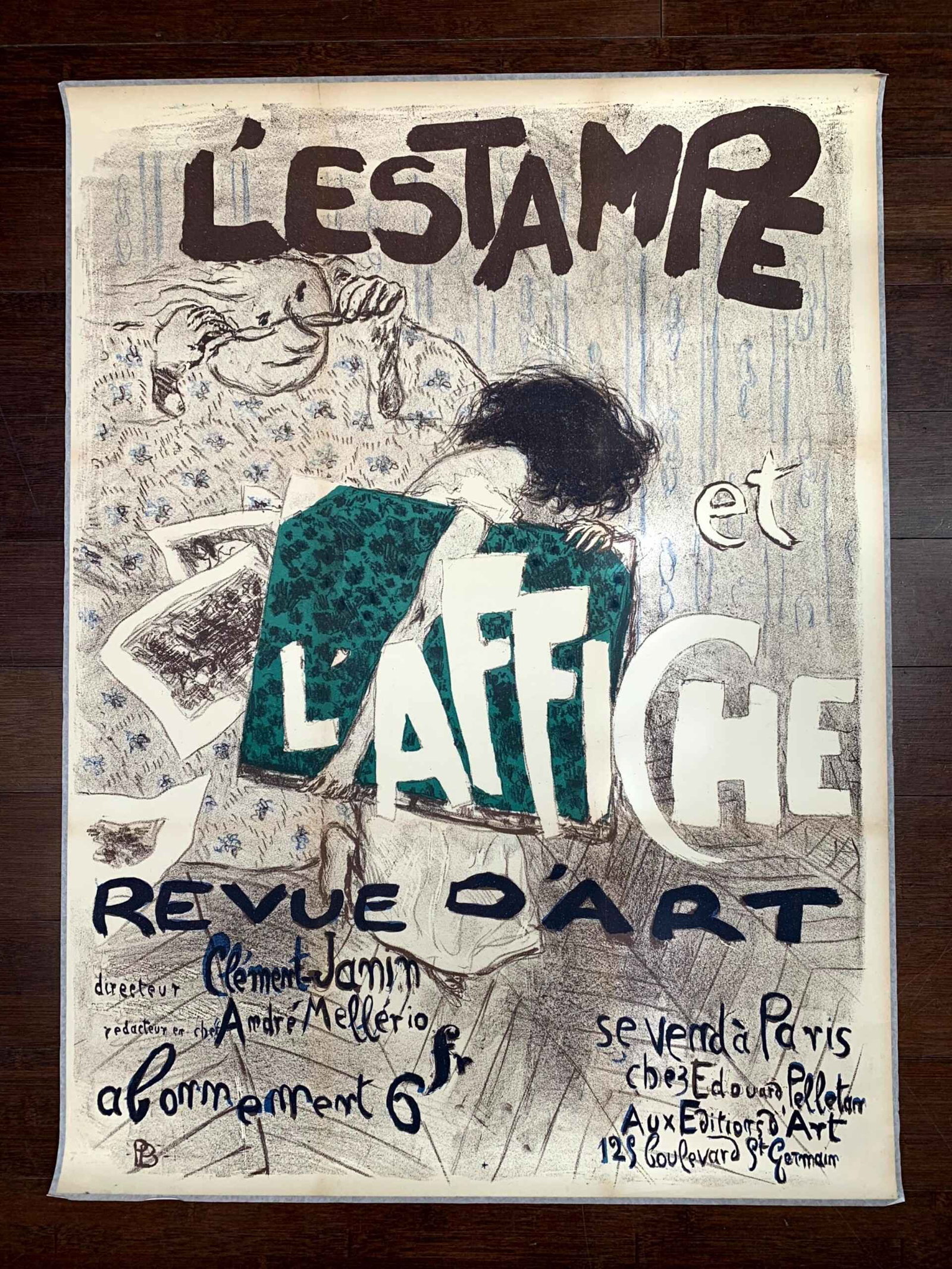 L'Estampe et l'Affiche - Art by Bonnard (1897) 24x32.25 French Advertising Poster: L'Estampe et l'Affiche - Art by Bonnard (1897) 24x32.25 French Advertising Poster Reserve: $1,785.00 Shipping: Domestic: Flat-rate of $28.00 to anywhere within the contiguous U.S. International: Forei