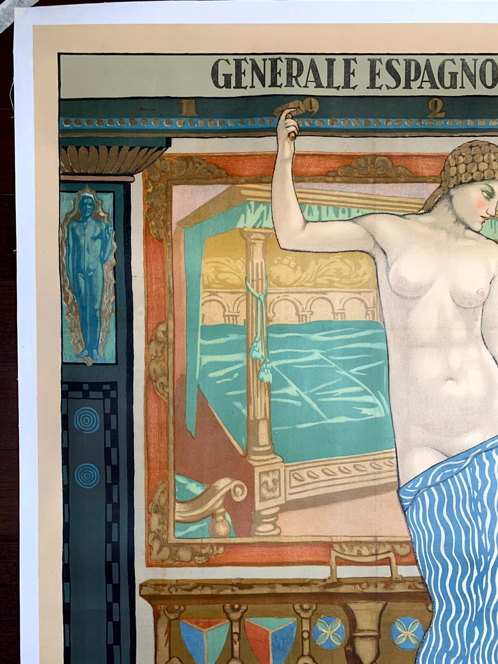 Internationale Sonderausstellung - Barcelona - Art by Gali (1923) 29.75x50.5 Spanish Poster - 2